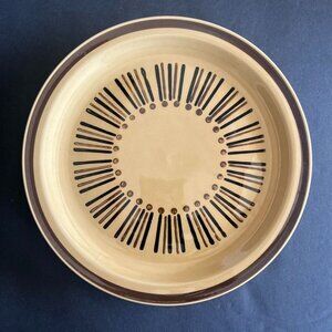 MCM Moonglow Stoneware Dinner Plates (4) Rare Spokes & Dots Pattern Japan